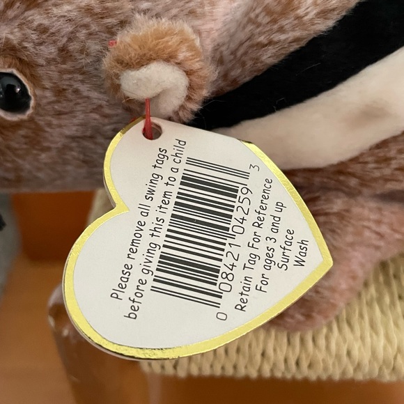 Ty Beanie Babies Chipper The Chipmunk 1999 , tag errors,Retired - Picture 3 of 8